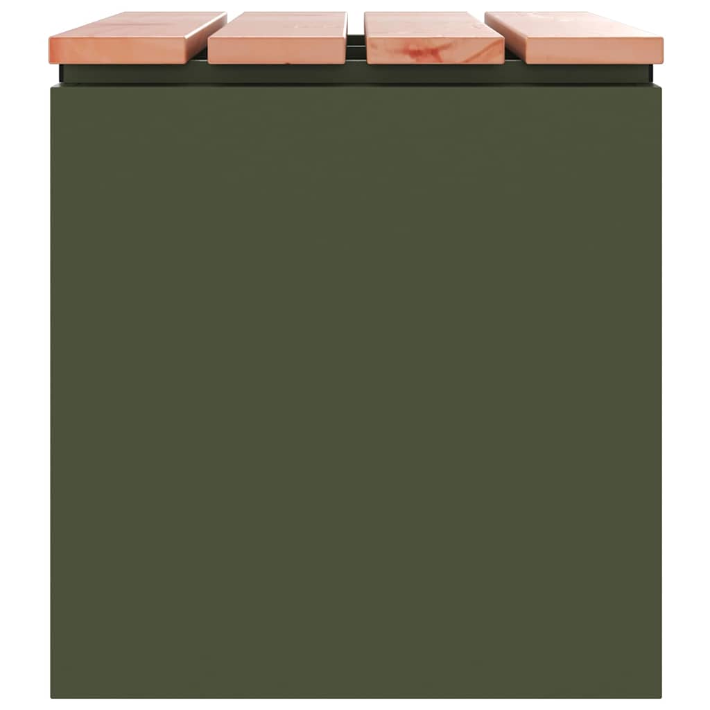 Tuinbank Olijfgroen 60 x 40 x 43 cm Staal is nu te koop bij PeponiXL, paradijselijk wonen!