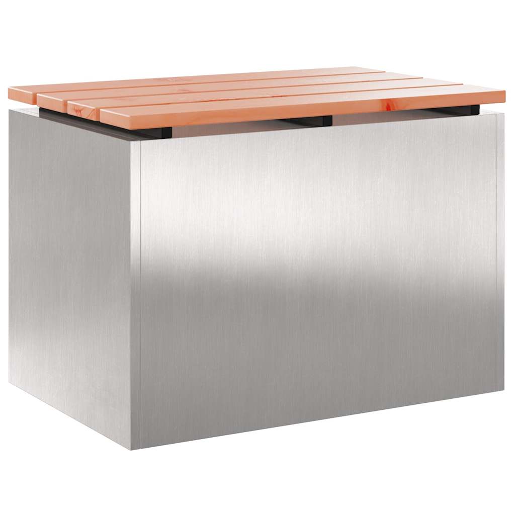 Tuinbank Zilver 60 x 40 x 43 cm Roestvrij staal is nu te koop bij PeponiXL, paradijselijk wonen!