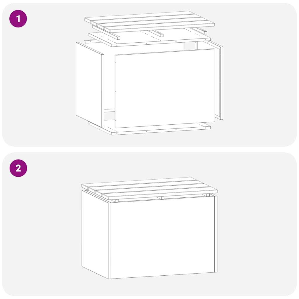 Tuinbank Zilver 60 x 40 x 43 cm Gegalvaniseerd staal is nu te koop bij PeponiXL, paradijselijk wonen!