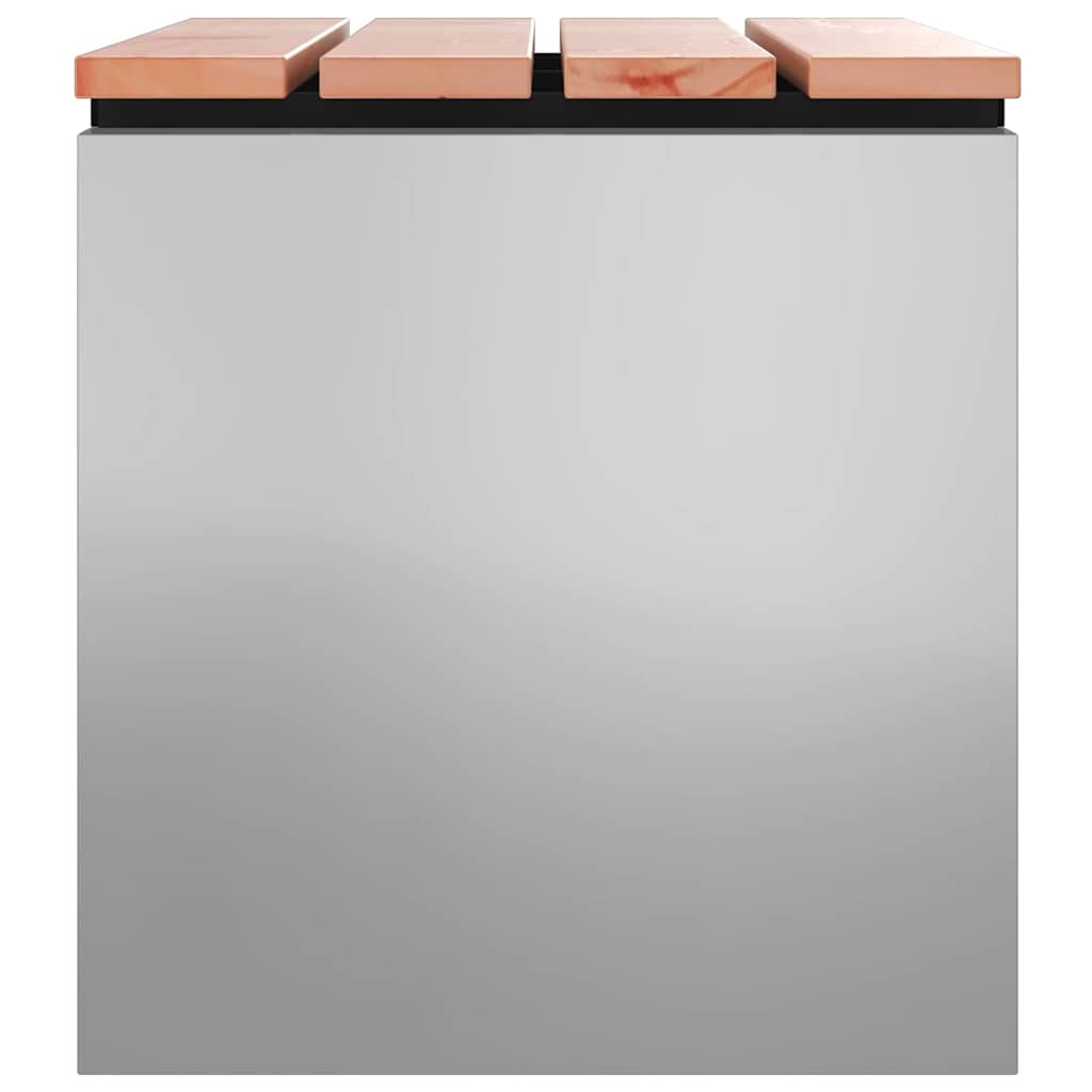 Tuinbank Zilver 60 x 40 x 43 cm Gegalvaniseerd staal is nu te koop bij PeponiXL, paradijselijk wonen!