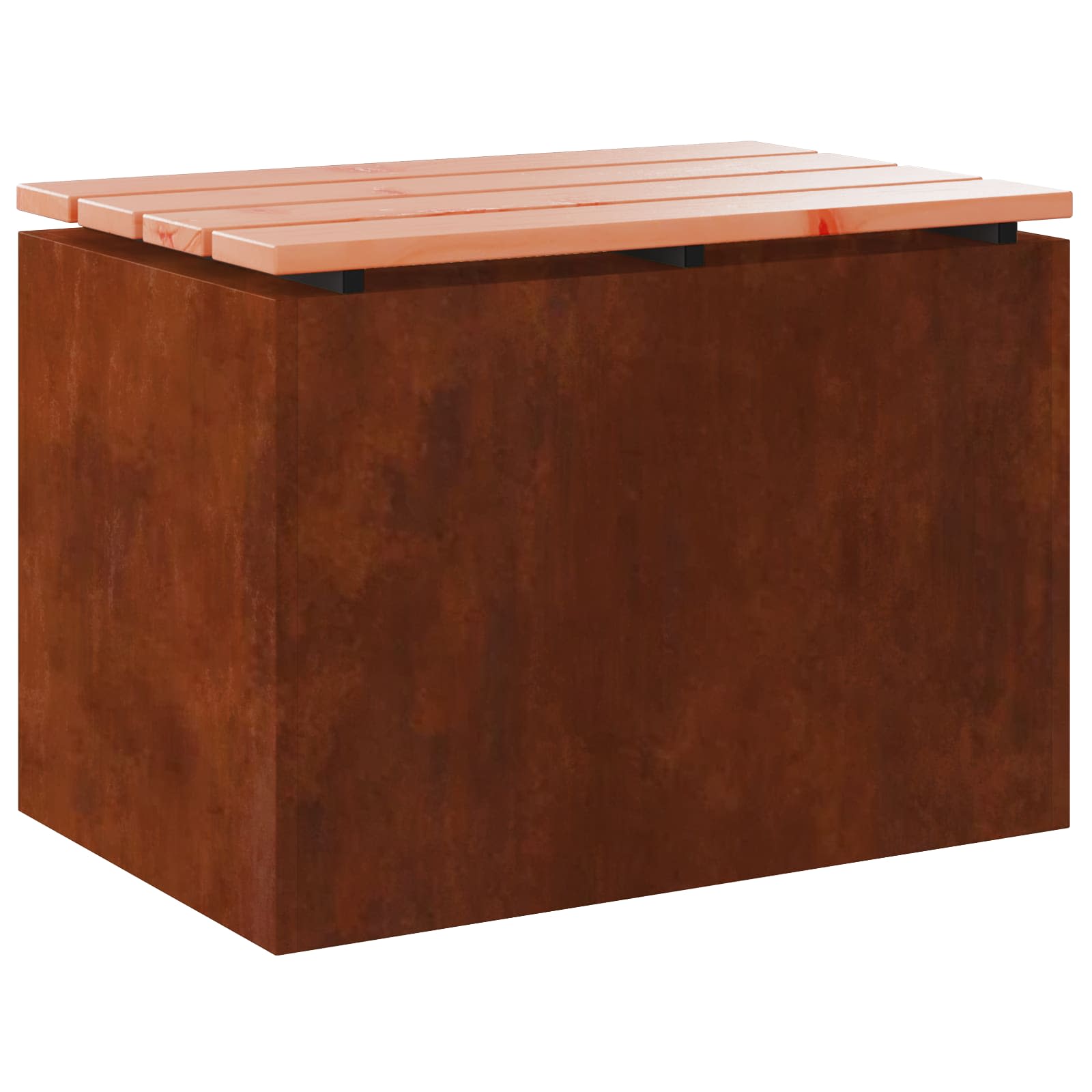 Tuinbank Roestig 60 x 40 x 43 cm Cortenstaal is nu te koop bij PeponiXL, paradijselijk wonen!