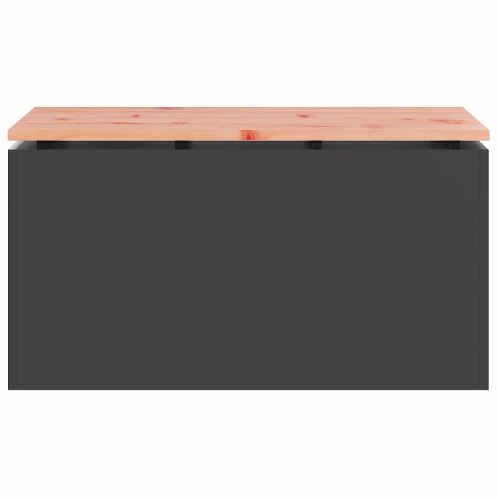 Tuinbank Zwart 80 x 40 x 43 cm Staal is nu te koop bij PeponiXL, paradijselijk wonen!