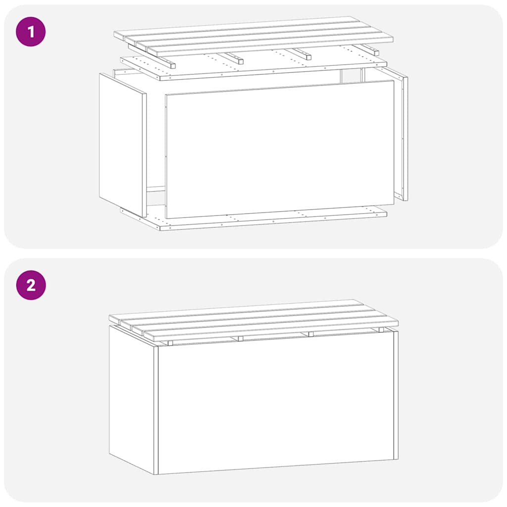 Tuinbank Wit 80 x 40 x 43 cm Staal is nu te koop bij PeponiXL, paradijselijk wonen!