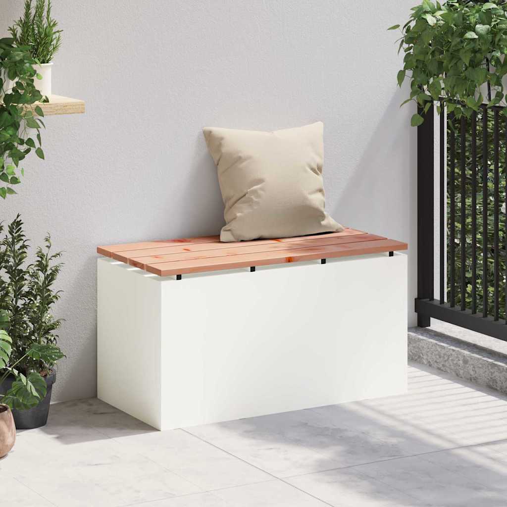 Tuinbank Wit 80 x 40 x 43 cm Staal is nu te koop bij PeponiXL, paradijselijk wonen!