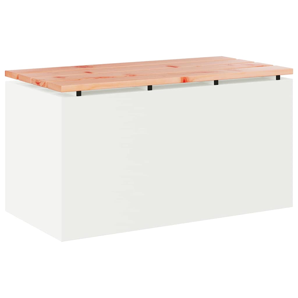 Tuinbank Wit 80 x 40 x 43 cm Staal is nu te koop bij PeponiXL, paradijselijk wonen!
