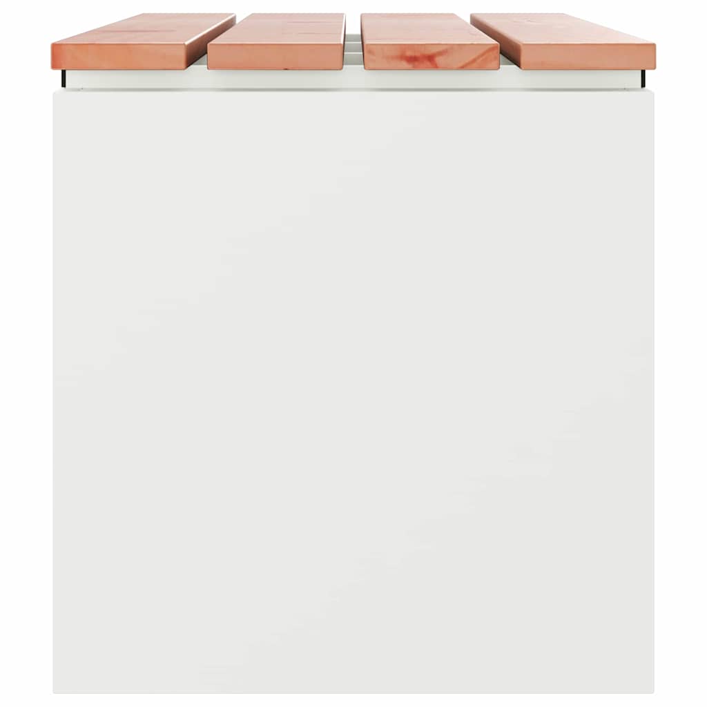 Tuinbank Wit 80 x 40 x 43 cm Staal is nu te koop bij PeponiXL, paradijselijk wonen!