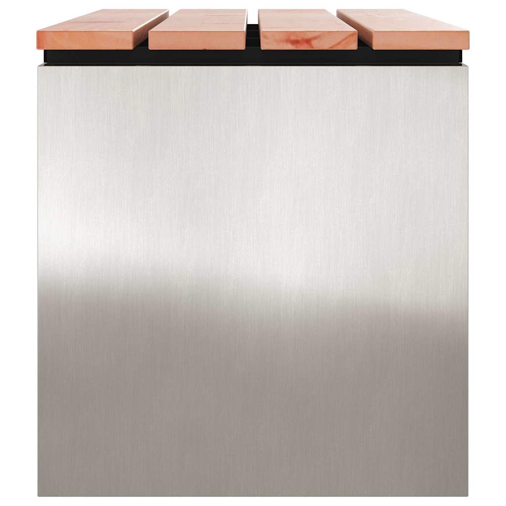 Tuinbank Zilver 80 x 40 x 43 cm Roestvrij staal is nu te koop bij PeponiXL, paradijselijk wonen!