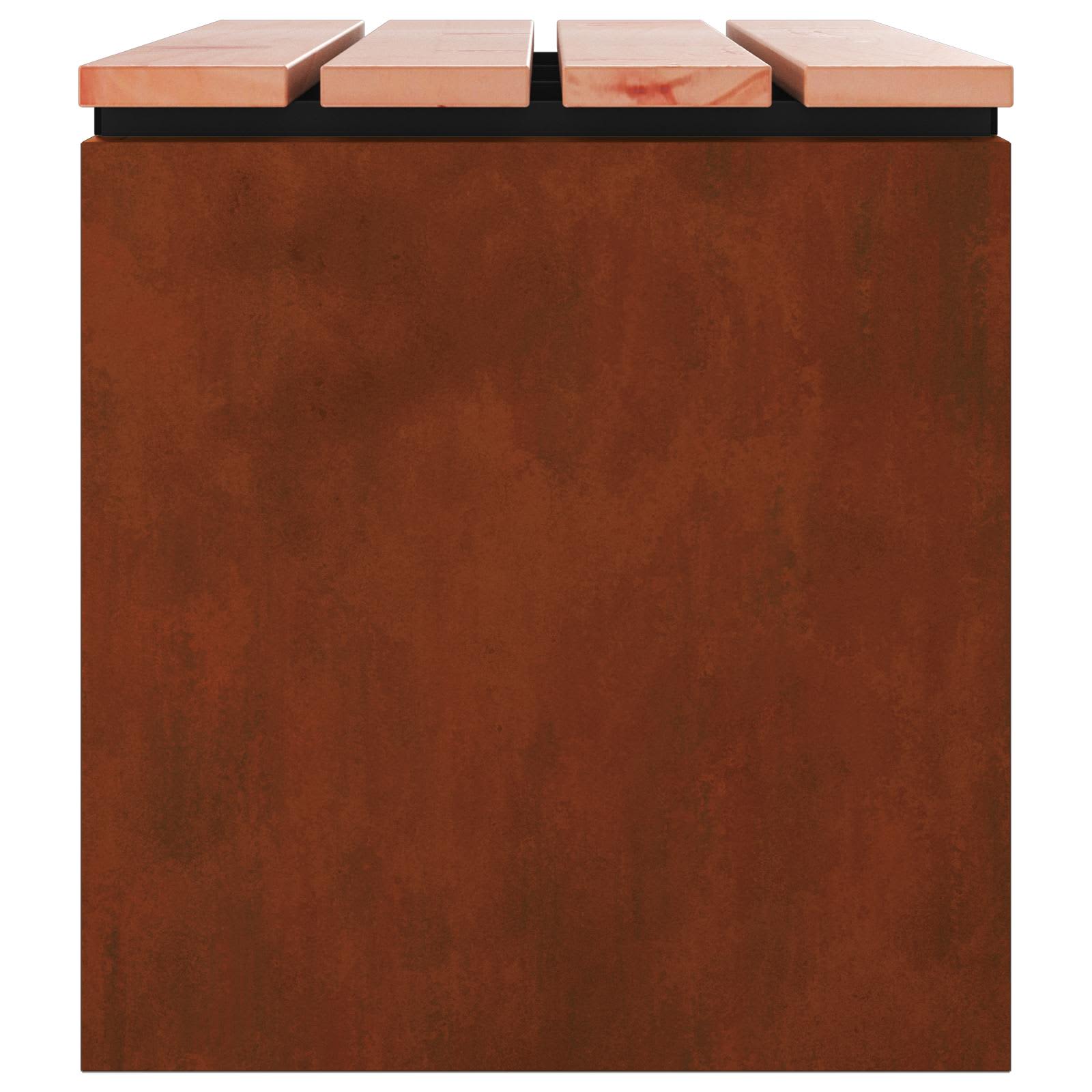 Tuinbank Roestig 80 x 40 x 43 cm Cortenstaal is nu te koop bij PeponiXL, paradijselijk wonen!
