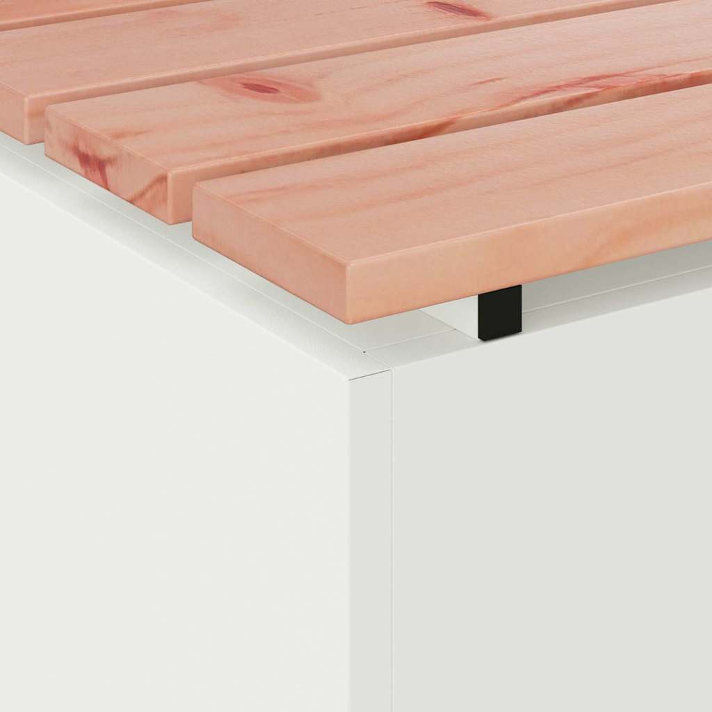 Tuinbank Wit 100 x 40 x 43 cm Staal is nu te koop bij PeponiXL, paradijselijk wonen!