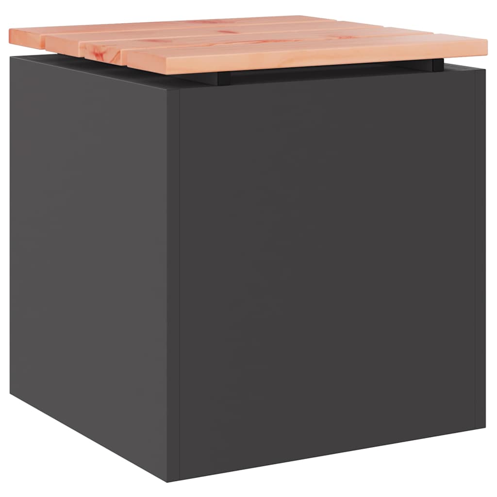 Tuinbank Zwart 40 x 40 x 43 cm Staal is nu te koop bij PeponiXL, paradijselijk wonen!