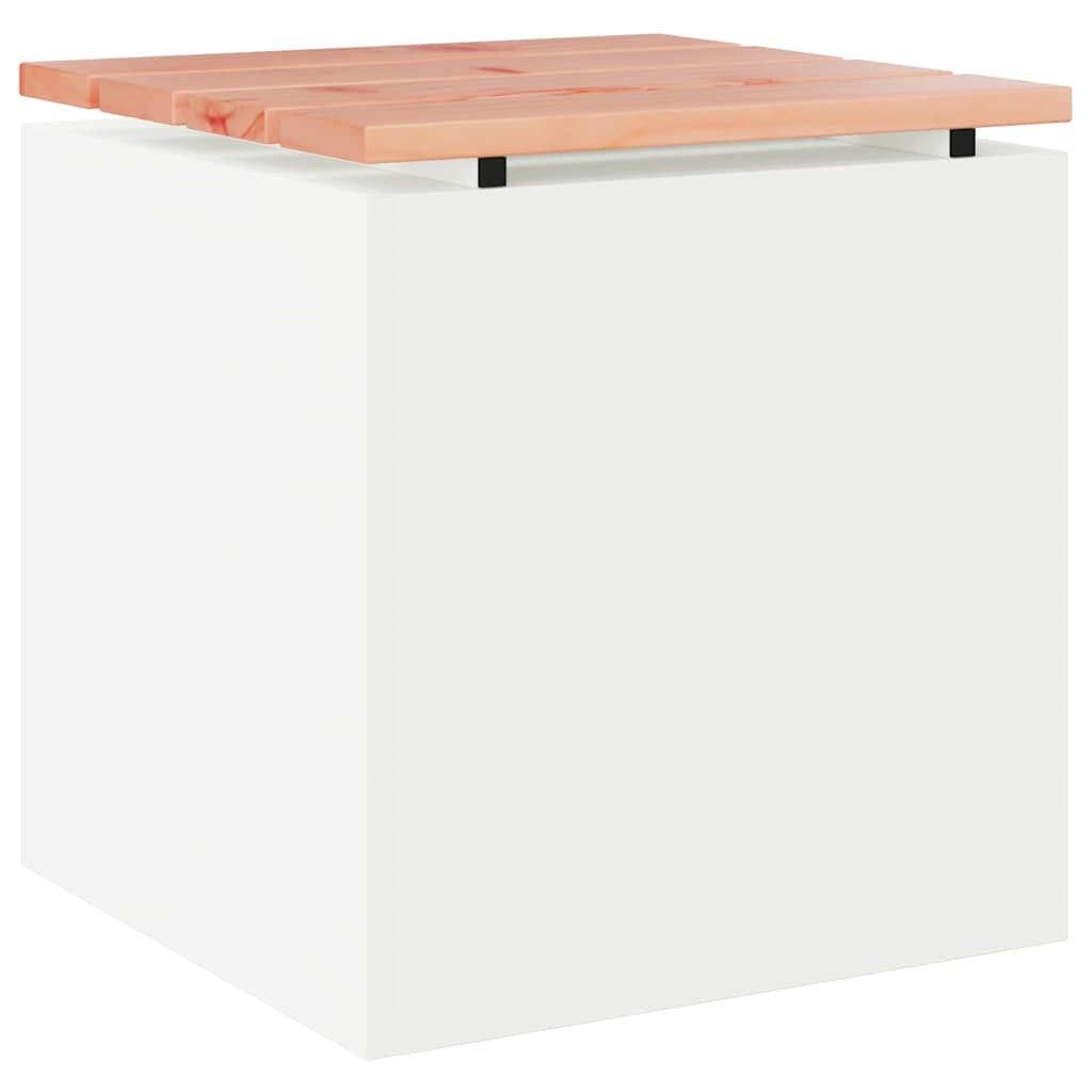 Tuinbank Wit 40 x 40 x 43 cm Staal is nu te koop bij PeponiXL, paradijselijk wonen!