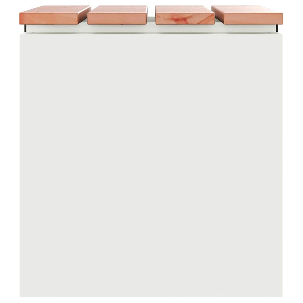 Tuinbank Wit 40 x 40 x 43 cm Staal is nu te koop bij PeponiXL, paradijselijk wonen!