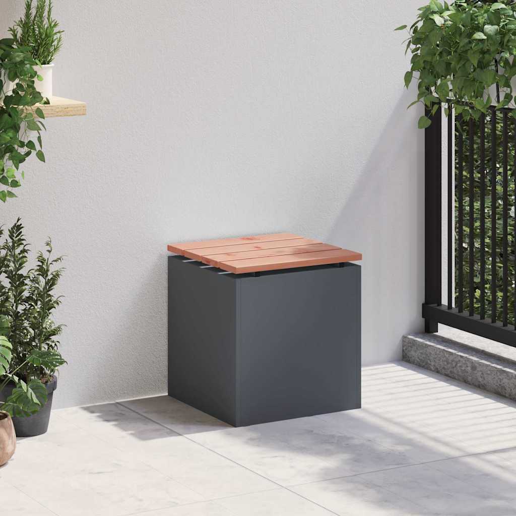 Tuinbank Antraciet 40 x 40 x 43 cm Staal is nu te koop bij PeponiXL, paradijselijk wonen!