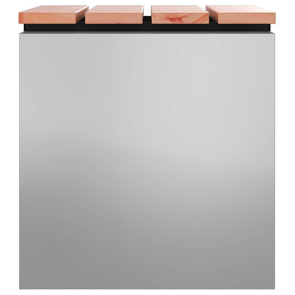 Tuinbank Zilver 40 x 40 x 43 cm Gegalvaniseerd staal is nu te koop bij PeponiXL, paradijselijk wonen!