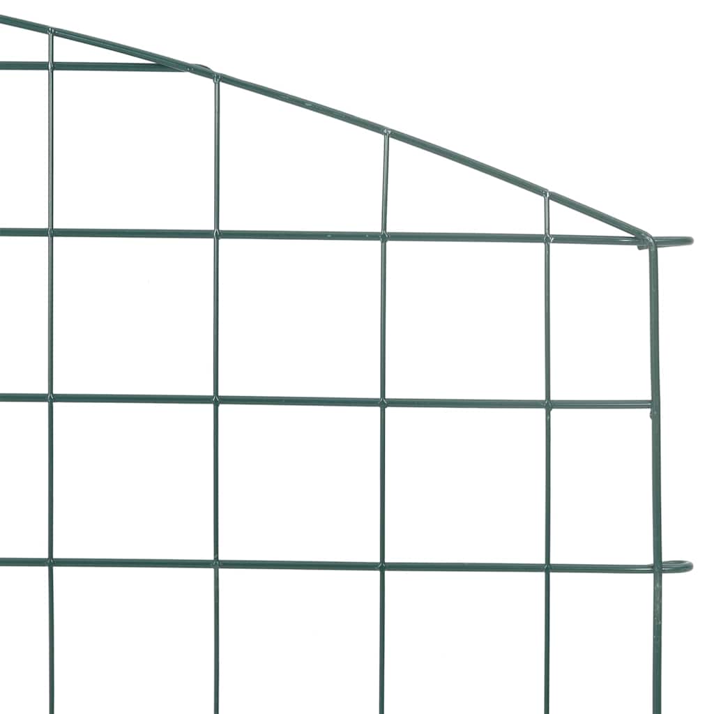 Vijverhekken Set 5 pcs Groen 100 x 50 cm Staal is nu te koop bij PeponiXL, paradijselijk wonen!