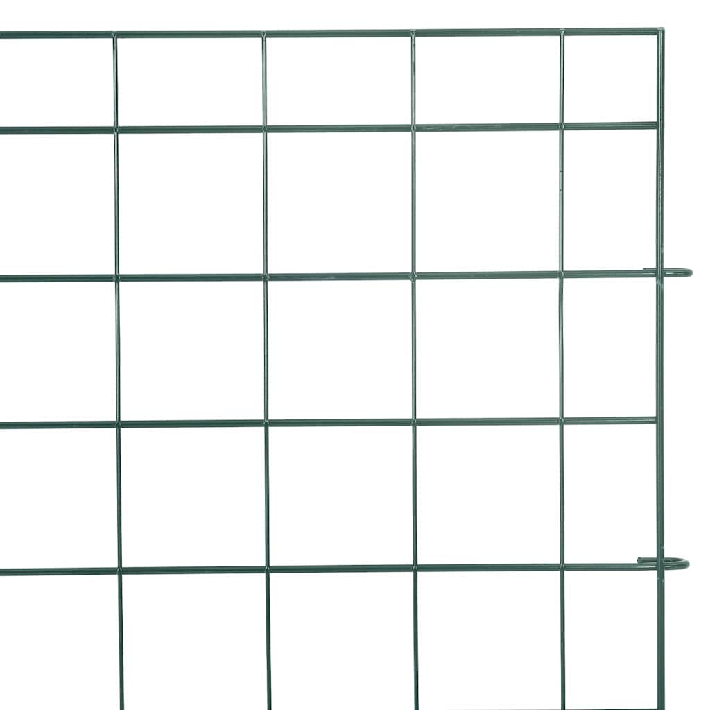 Vijverhekken Set 5 pcs Groen 100 x 50 cm Staal is nu te koop bij PeponiXL, paradijselijk wonen!