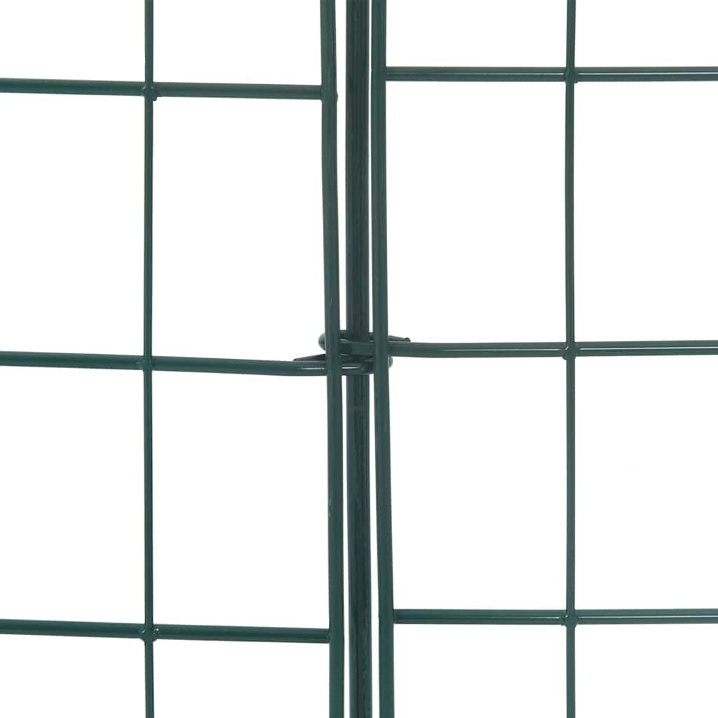 Vijverhekken Set 5 pcs Groen 100 x 50 cm Staal is nu te koop bij PeponiXL, paradijselijk wonen!