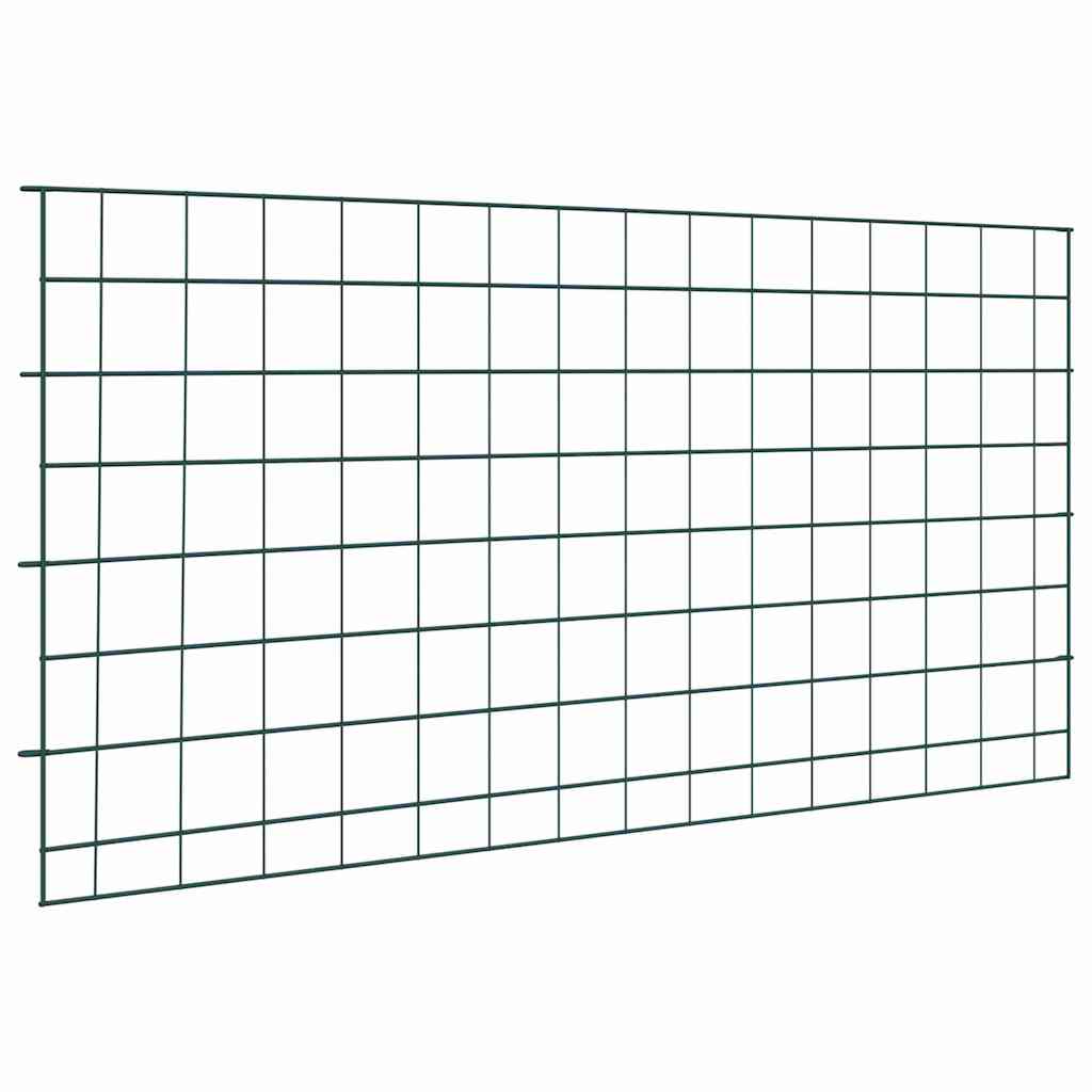 Vijverhekken Set 5 pcs Groen 100 x 50 cm Staal is nu te koop bij PeponiXL, paradijselijk wonen!
