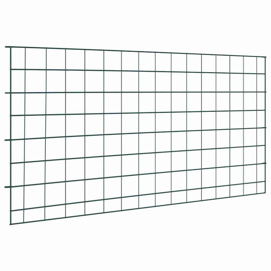 Vijverhekken Set 5 pcs Groen 100 x 50 cm Staal is nu te koop bij PeponiXL, paradijselijk wonen!