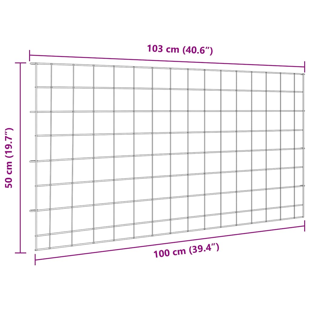Vijverhekken Set 5 pcs Groen 100 x 50 cm Staal is nu te koop bij PeponiXL, paradijselijk wonen!