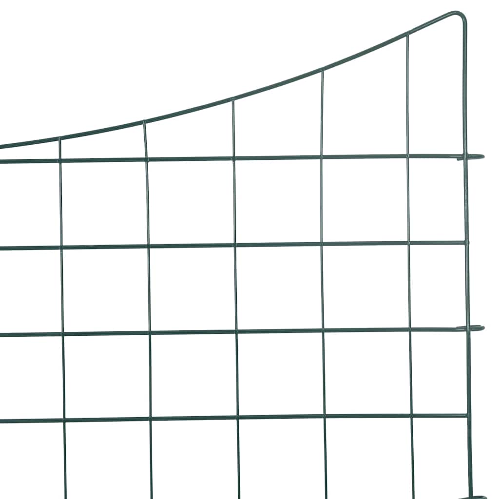 Vijverhekken Set 5 pcs Groen 100 x 50 cm Staal is nu te koop bij PeponiXL, paradijselijk wonen!