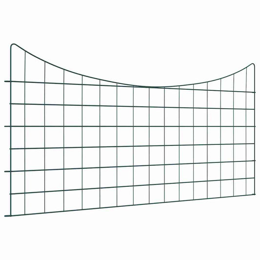 Vijverhekken Set 5 pcs Groen 100 x 50 cm Staal is nu te koop bij PeponiXL, paradijselijk wonen!