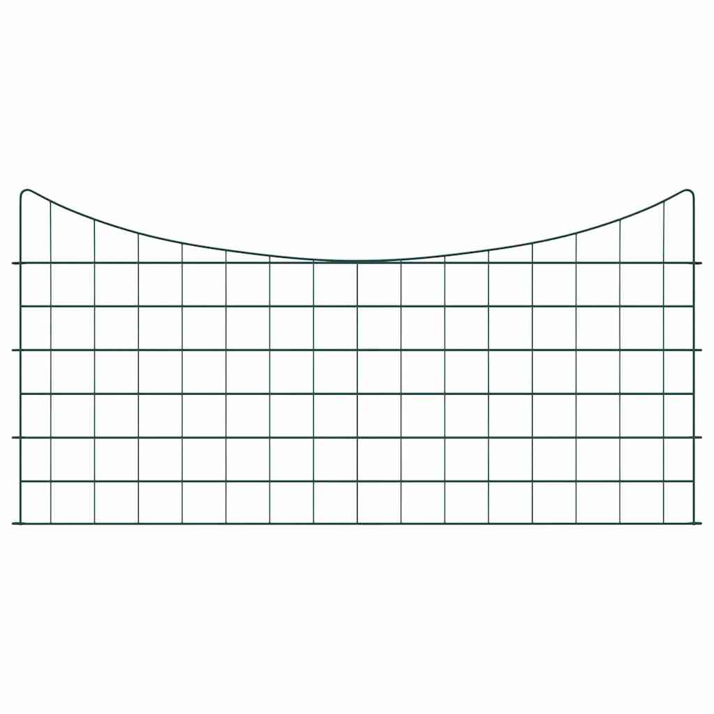Vijverhekken Set 5 pcs Groen 100 x 50 cm Staal is nu te koop bij PeponiXL, paradijselijk wonen!