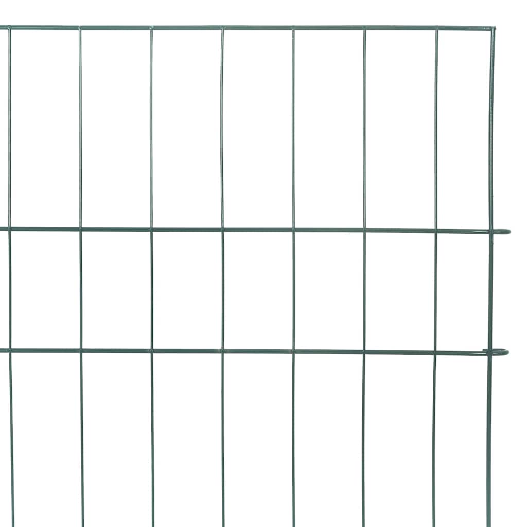 Vijverhekken Set 5 pcs Groen 100 x 50 cm Staal is nu te koop bij PeponiXL, paradijselijk wonen!