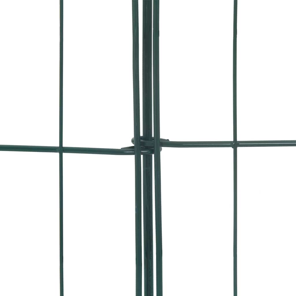 Vijverhekken Set 5 pcs Groen 100 x 50 cm Staal is nu te koop bij PeponiXL, paradijselijk wonen!
