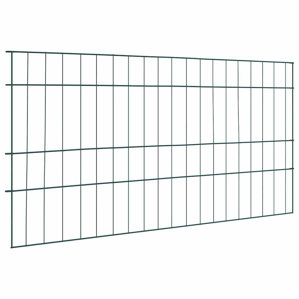 Vijverhekken Set 5 pcs Groen 100 x 50 cm Staal is nu te koop bij PeponiXL, paradijselijk wonen!