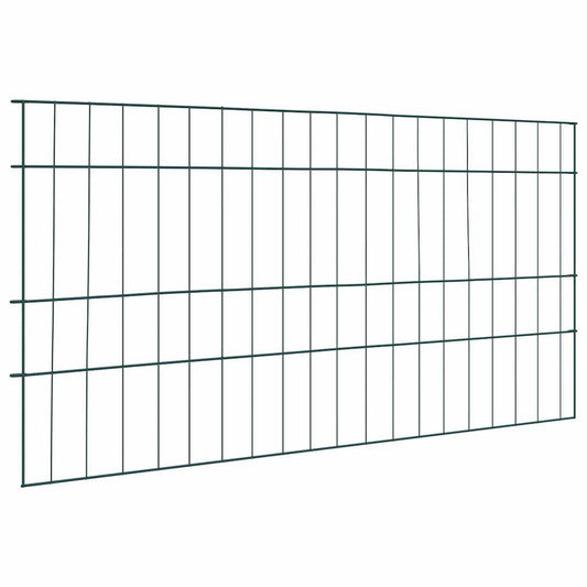 Vijverhekken Set 5 pcs Groen 100 x 50 cm Staal is nu te koop bij PeponiXL, paradijselijk wonen!
