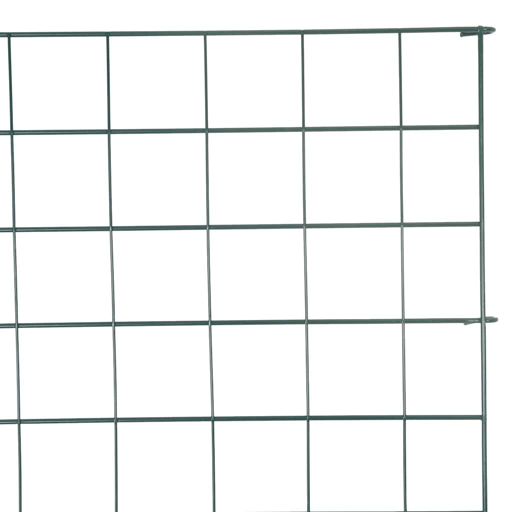 Vijverhekken Set 8 pcs Groen 50 x 80 cm Staal is nu te koop bij PeponiXL, paradijselijk wonen!