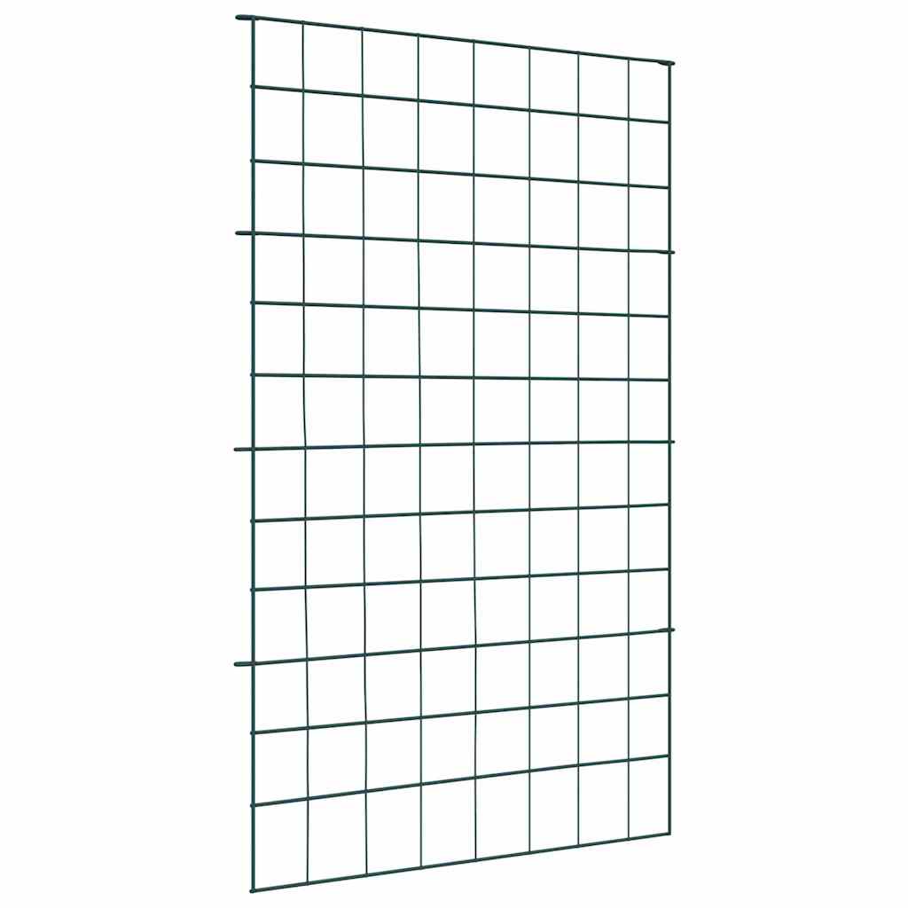 Vijverhekken Set 8 pcs Groen 50 x 80 cm Staal is nu te koop bij PeponiXL, paradijselijk wonen!
