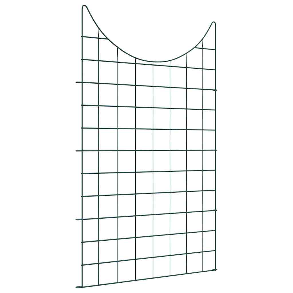 Vijverhekken Set 8 pcs Groen 50 x 80 cm Staal is nu te koop bij PeponiXL, paradijselijk wonen!