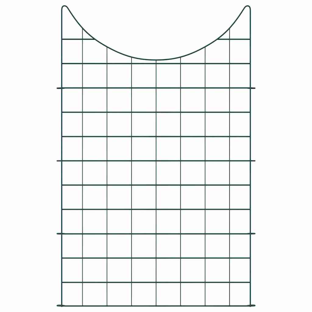 Vijverhekken Set 8 pcs Groen 50 x 80 cm Staal is nu te koop bij PeponiXL, paradijselijk wonen!