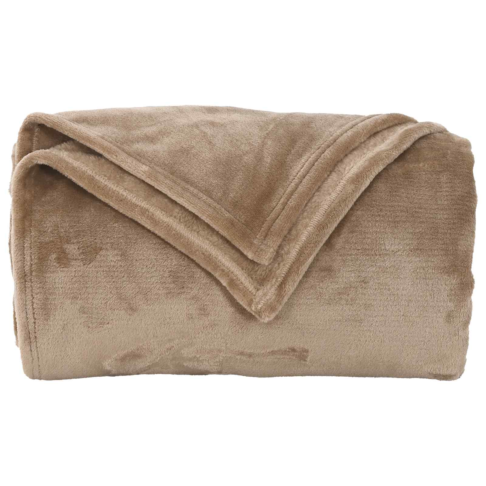 Gooi Deken Kameel 130 x 150 cm Fleece is nu te koop bij PeponiXL, paradijselijk wonen!
