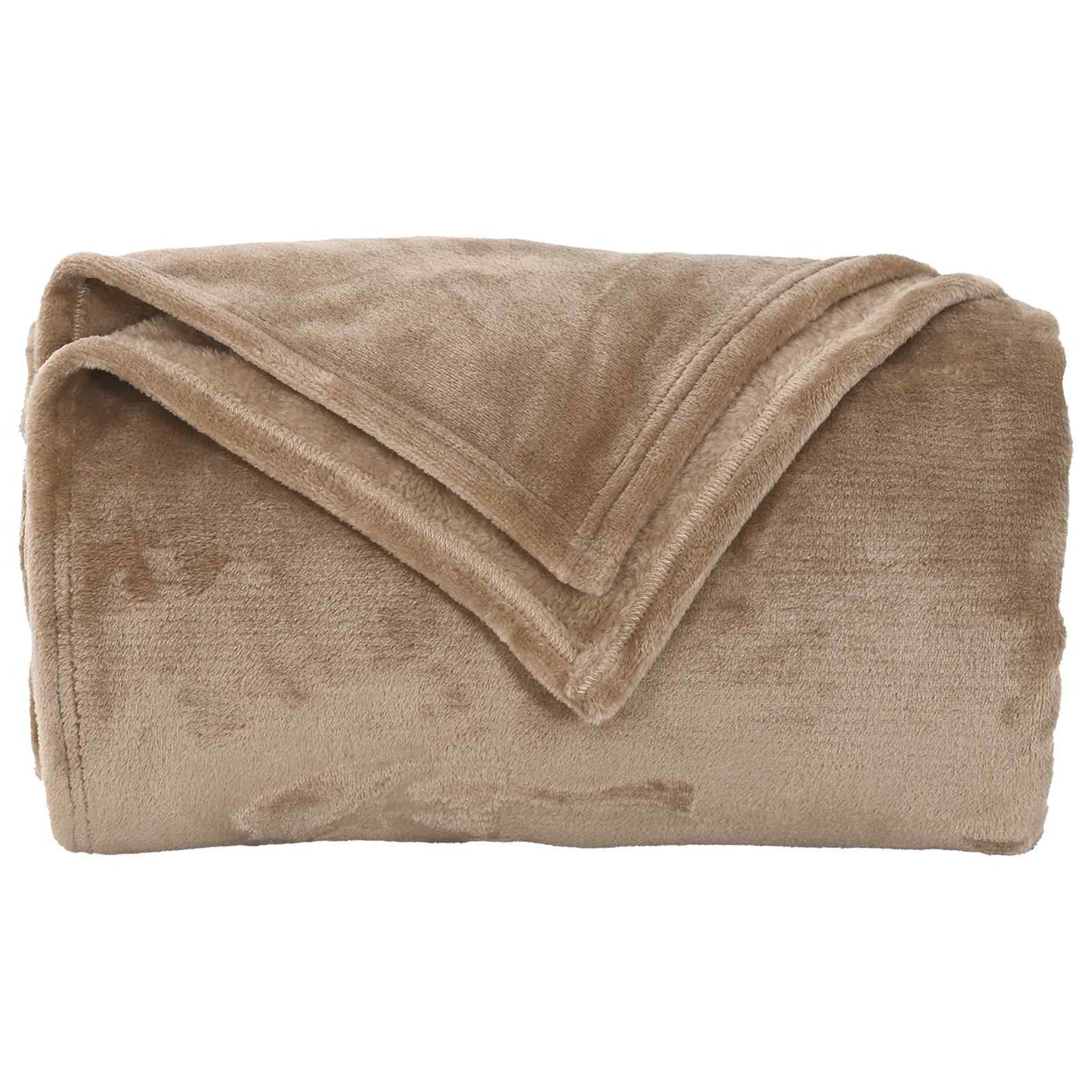 Gooi Deken Kameel 220 x 240 cm Fleece is nu te koop bij PeponiXL, paradijselijk wonen!