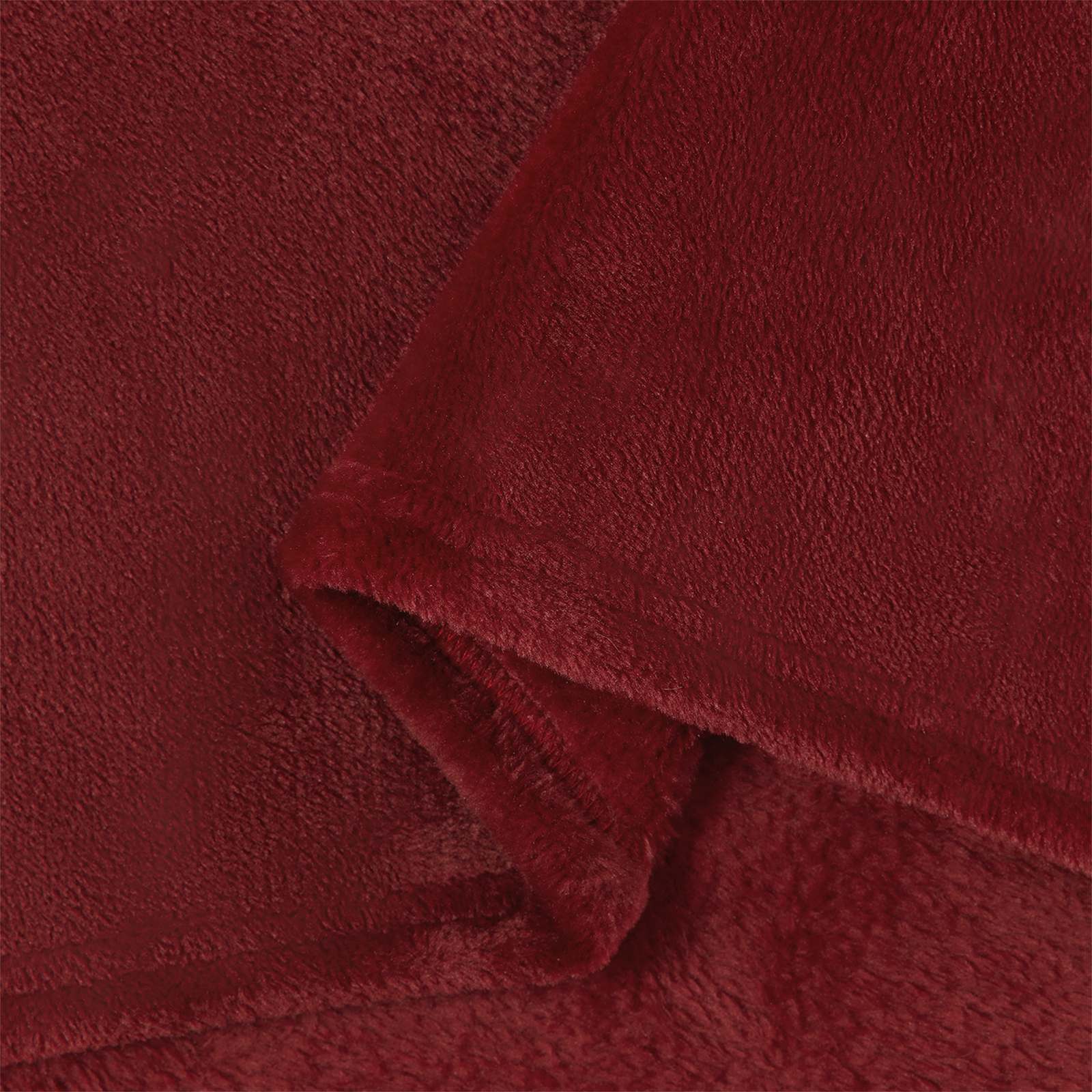 Gooi Deken Bordeaux Rood 220 x 240 cm Fleece is nu te koop bij PeponiXL, paradijselijk wonen!
