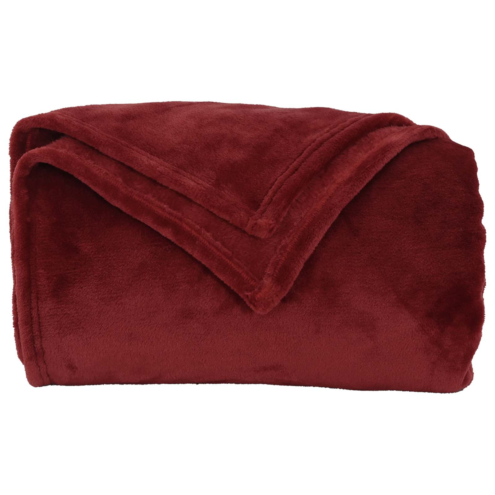 Gooi Deken Bordeaux Rood 240 x 270 cm Fleece is nu te koop bij PeponiXL, paradijselijk wonen!