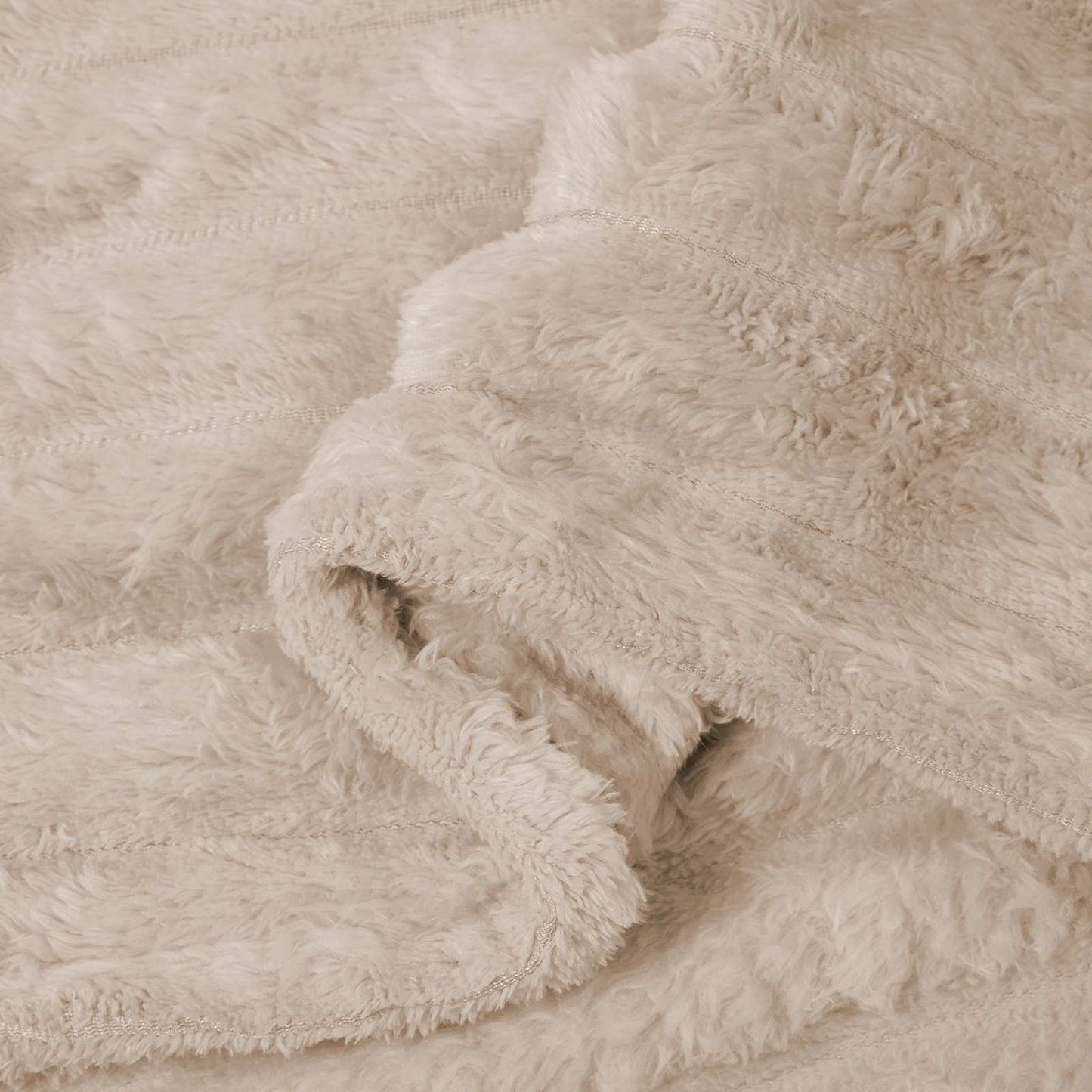 Gooi Deken Beige 240 x 220 cm Fleece is nu te koop bij PeponiXL, paradijselijk wonen!