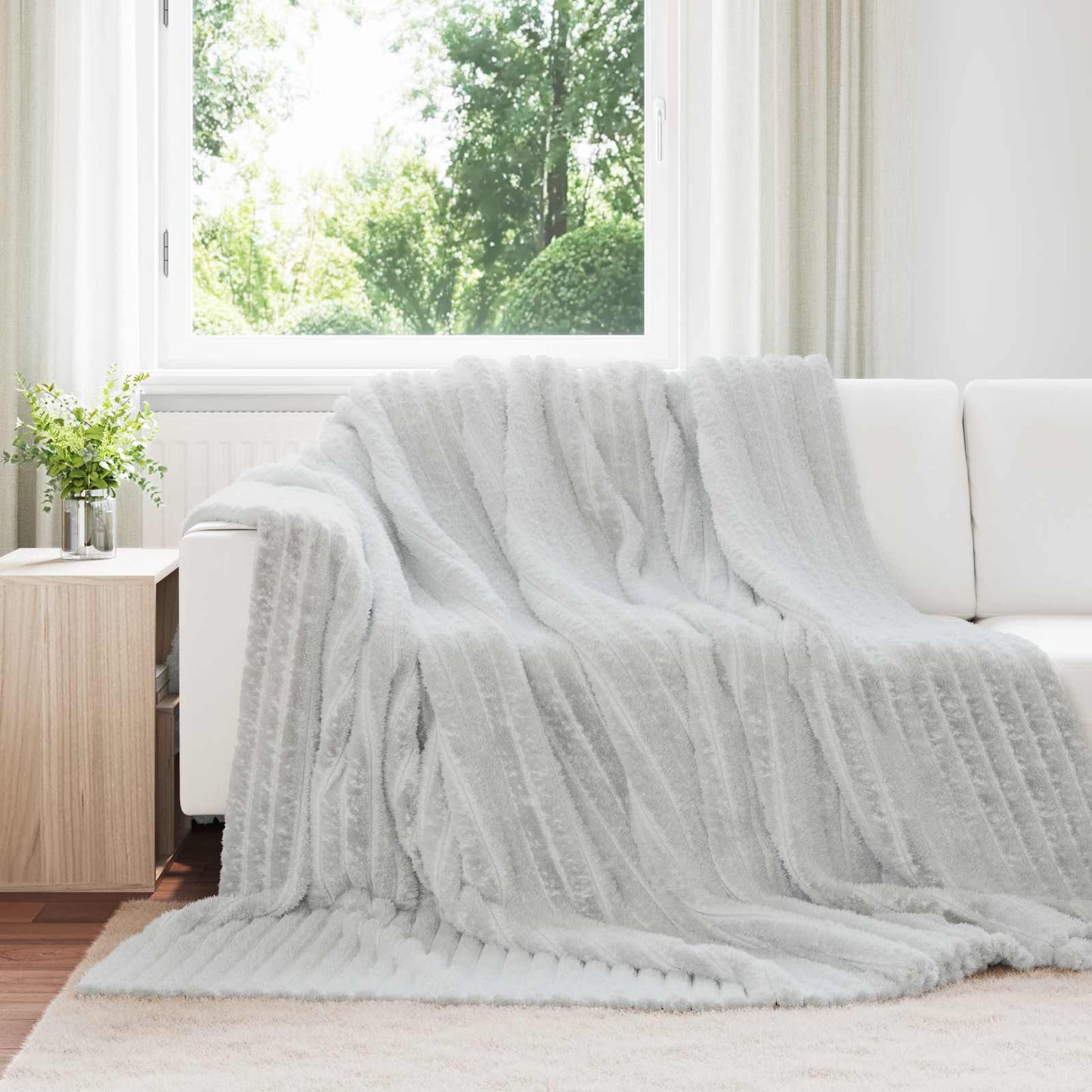 Gooi Deken Grijs 270 x 240 cm Fleece is nu te koop bij PeponiXL, paradijselijk wonen!