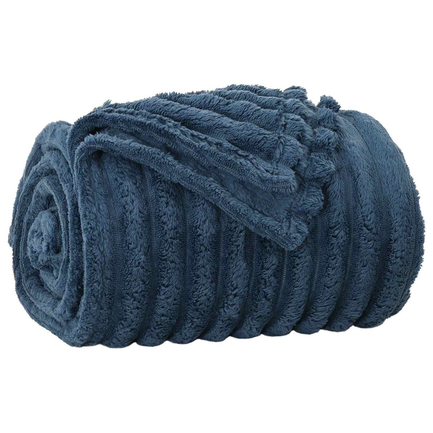 Gooi Deken Marineblauw 270 x 240 cm Fleece is nu te koop bij PeponiXL, paradijselijk wonen!