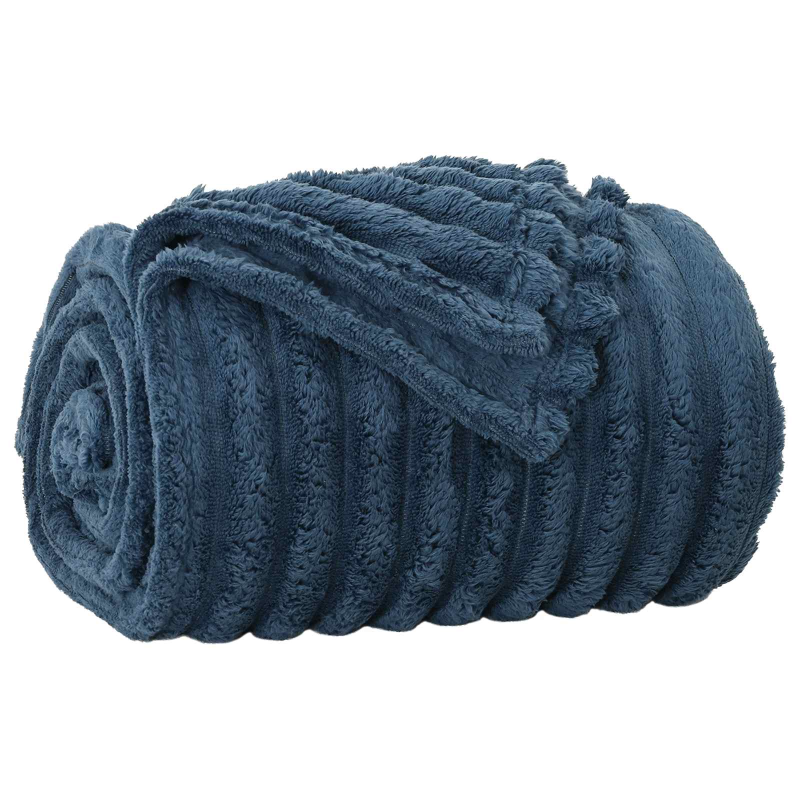 Gooi Deken Marineblauw 270 x 240 cm Fleece is nu te koop bij PeponiXL, paradijselijk wonen!