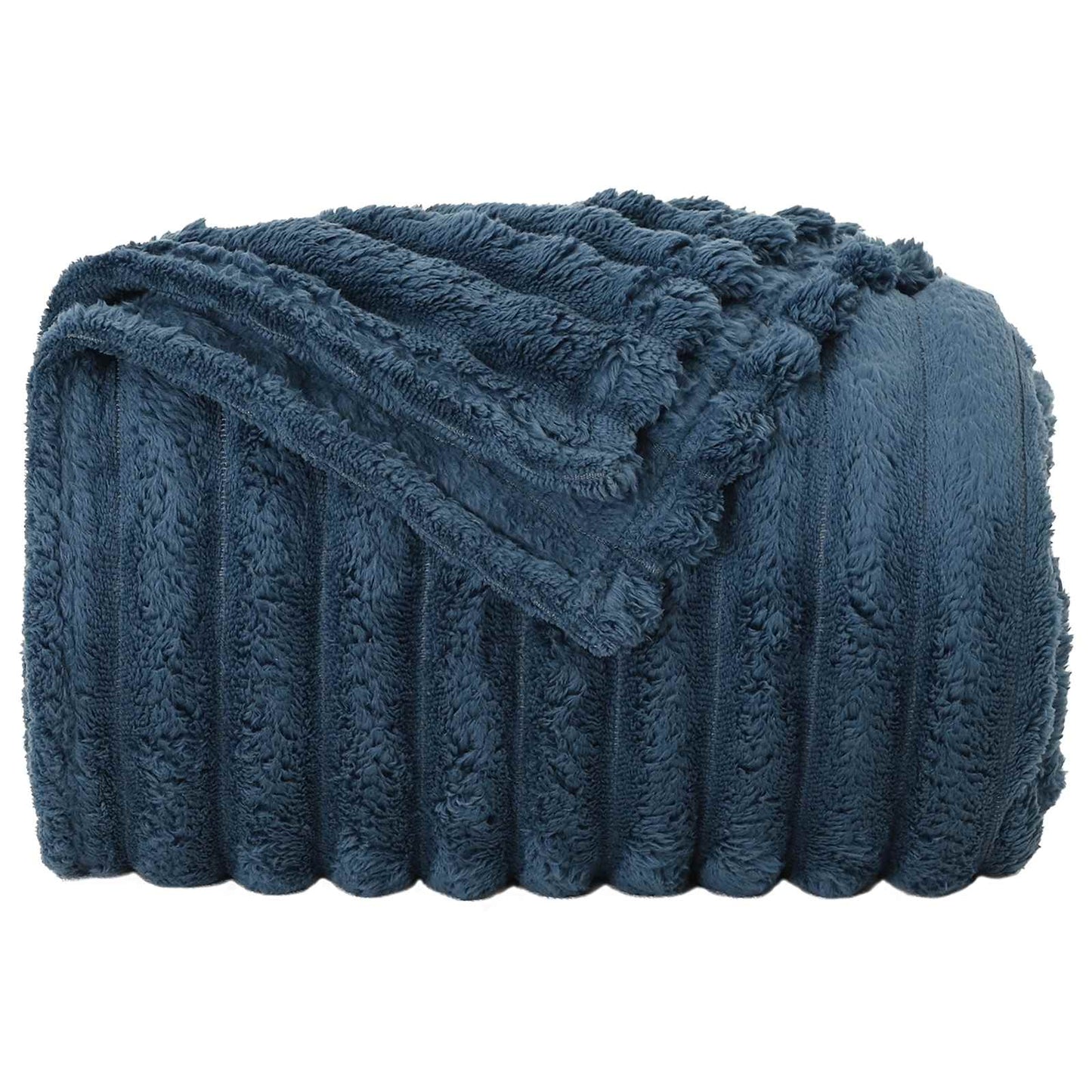 Gooi Deken Marineblauw 270 x 240 cm Fleece is nu te koop bij PeponiXL, paradijselijk wonen!