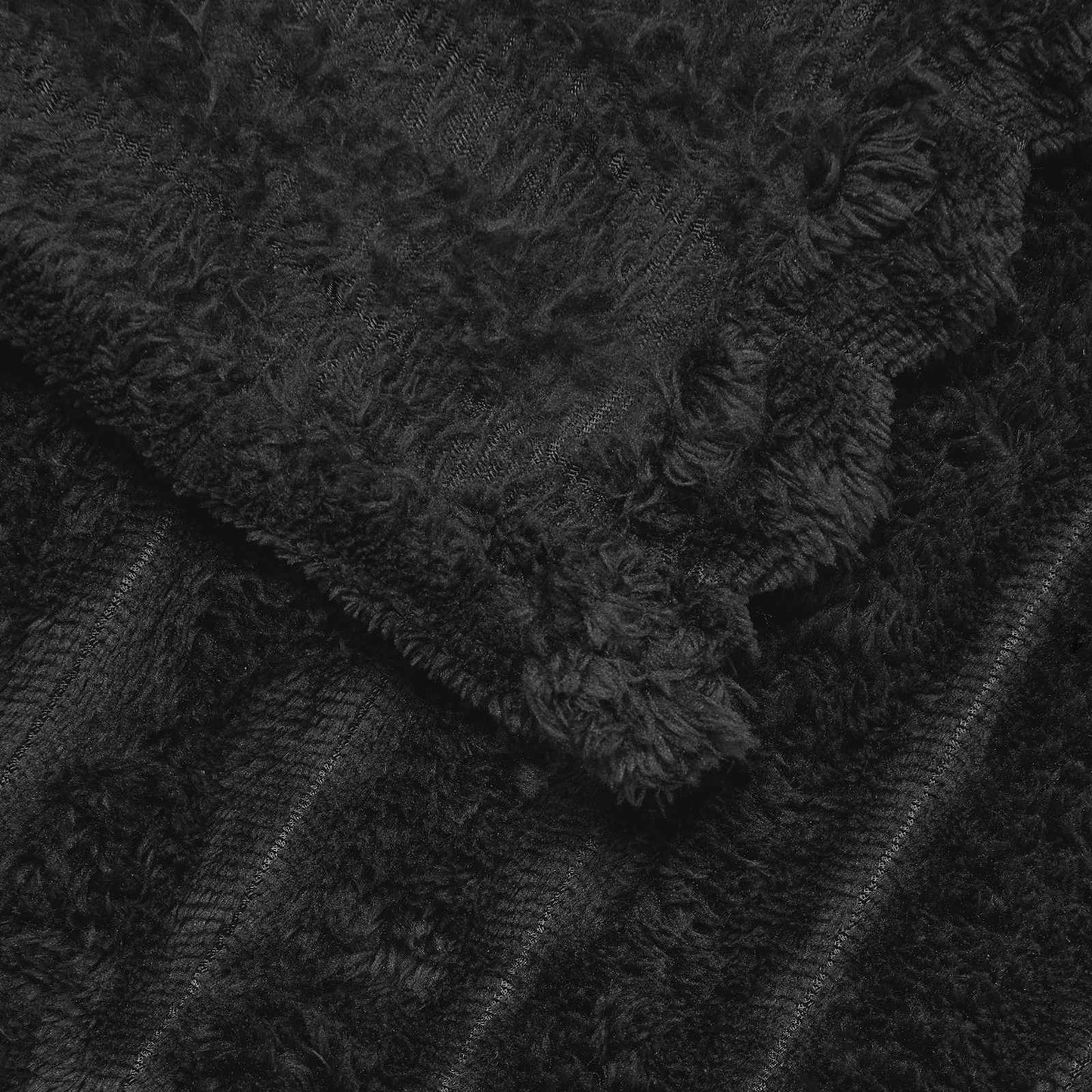 Gooi Deken Zwart 150 x 130 cm Fleece is nu te koop bij PeponiXL, paradijselijk wonen!