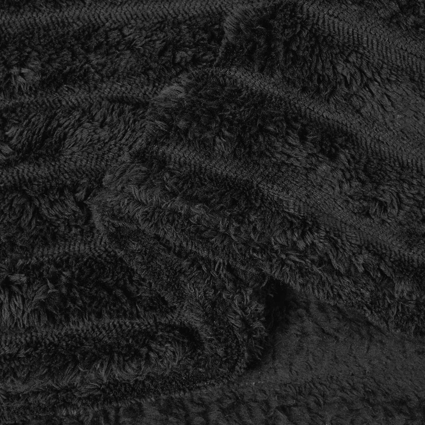 Gooi Deken Zwart 150 x 130 cm Fleece is nu te koop bij PeponiXL, paradijselijk wonen!