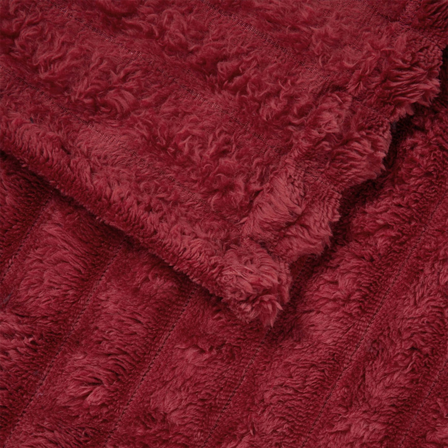 Gooi Deken Bordeaux Rood 150 x 130 cm Fleece is nu te koop bij PeponiXL, paradijselijk wonen!