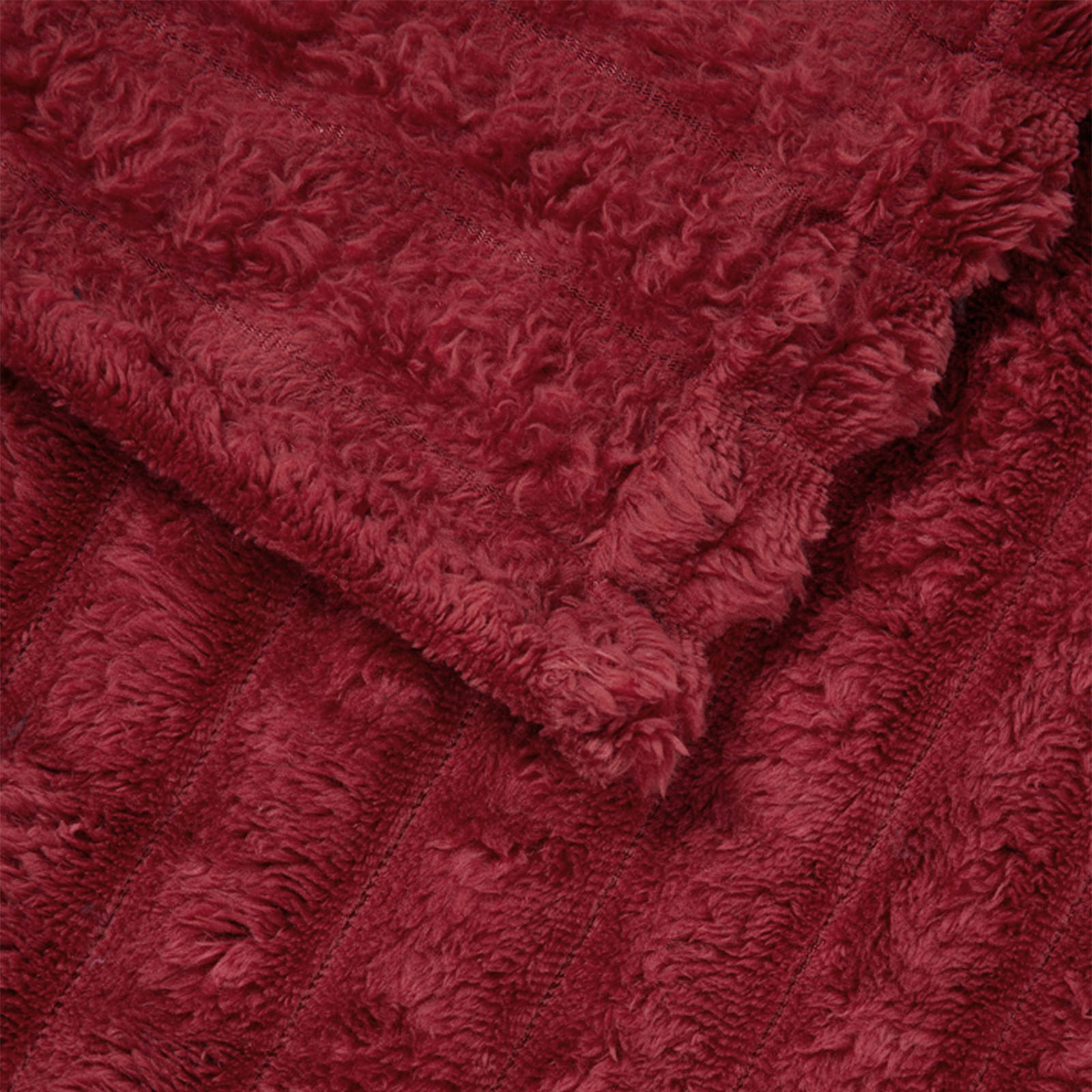 Gooi Deken Bordeaux Rood 150 x 130 cm Fleece is nu te koop bij PeponiXL, paradijselijk wonen!