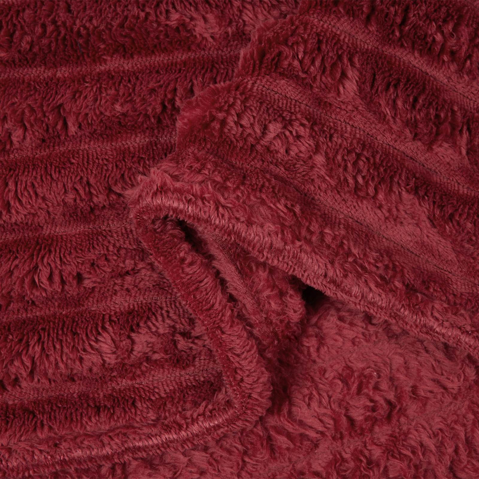Gooi Deken Bordeaux Rood 150 x 130 cm Fleece is nu te koop bij PeponiXL, paradijselijk wonen!