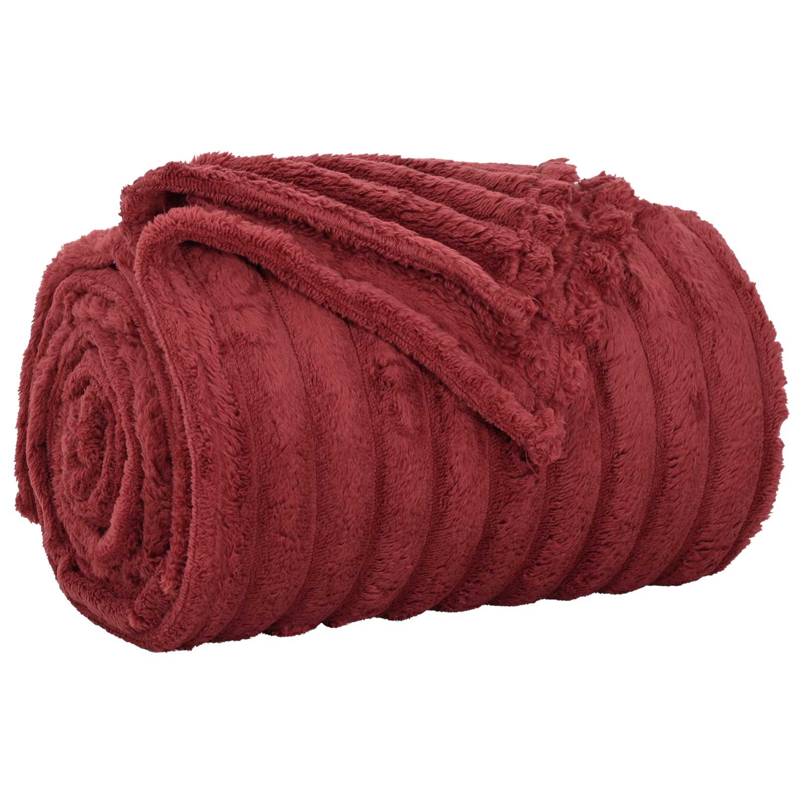 Gooi Deken Bordeaux Rood 150 x 130 cm Fleece is nu te koop bij PeponiXL, paradijselijk wonen!